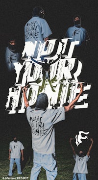 a poster with the words not your hip hop